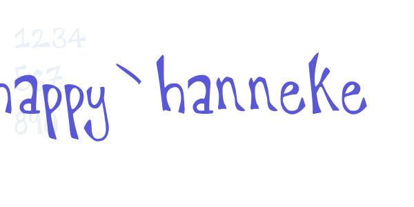 happy`hanneke font free